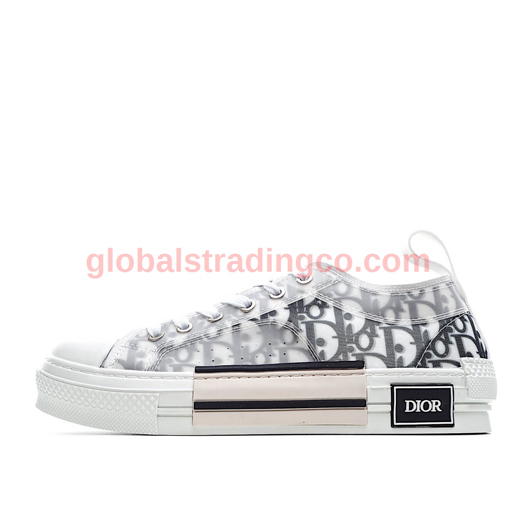 Dior B23 Oblique Slip-on Low Top Sneakers Sheer Print Sneakers